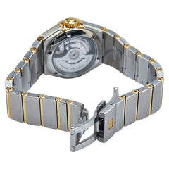 オメガ コンステレーション プリュム 腕時計 12325272057002 自動巻き ゴールド文字盤 K18YG イエローゴールド ステンレススチール レディース OMEGA 【中古】