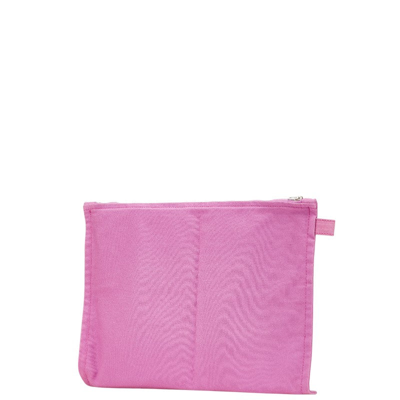エルメス ボラボラ ポーチGM フラットポーチ ピンク キャンバス レディース HERMES 【中古】