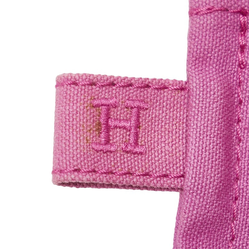 エルメス ボラボラ ポーチGM フラットポーチ ピンク キャンバス レディース HERMES 【中古】