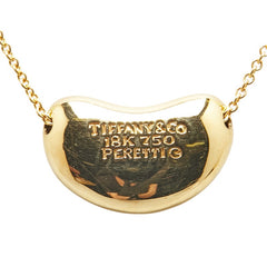 ティファニー K18YG イエローゴールド ビーン ネックレス レディース TIFFANY&Co. 【中古】