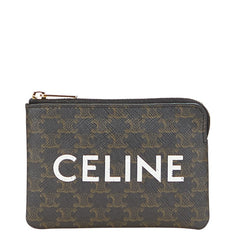 セリーヌ トリオンフ コインケース ブラウン PVC レディース CELINE 【中古】