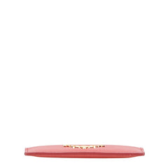 プラダ ロゴ カードケース ピンク レザー レディース PRADA 【中古】