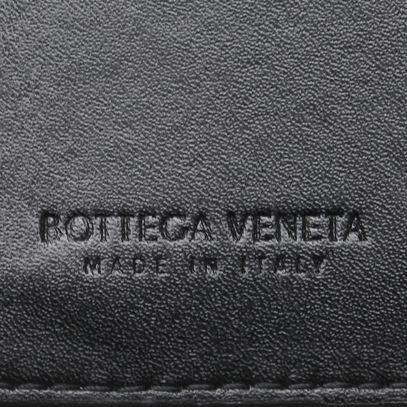 ボッテガヴェネタ マキシイントレチャート カードケース ブラック グリーン レザー レディース BOTTEGAVENETA 【中古】