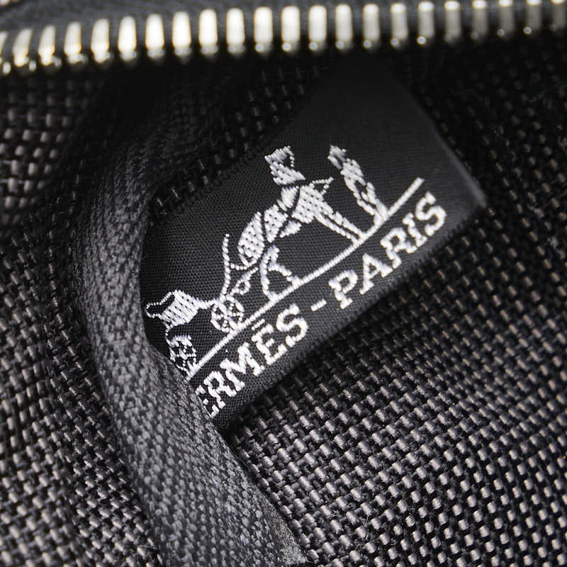 エルメス エールライン トートMM トートバッグ グレー キャンバス レディース HERMES 【中古】