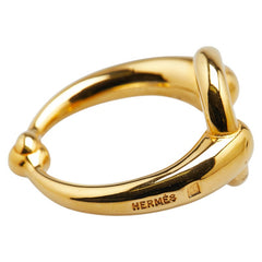 エルメス モー スカーフリング ゴールド メッキ レディース HERMES 【中古】