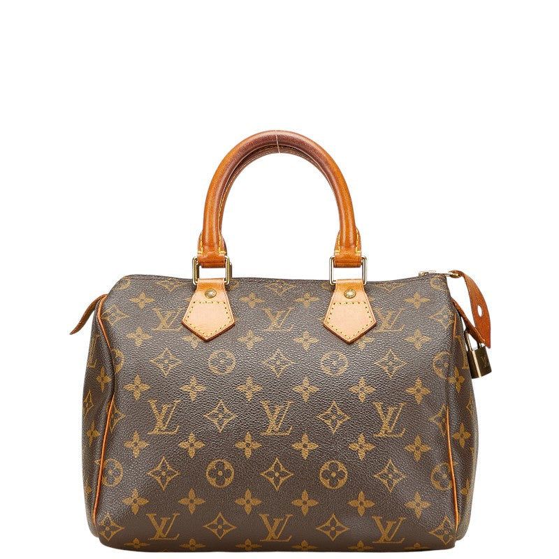 ルイ ヴィトン モノグラム スピーディ25 ミニボストンバッグ ハンドバッグ M41528 ブラウン PVC レザー レディース LOUIS VUITTON 【中古】