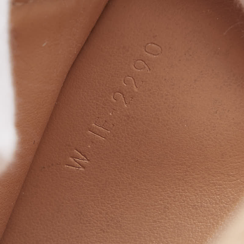セリーヌ スモール トリフォールドウォレット 三つ折り財布 ベージュ レザー レディース CELINE 【中古】
