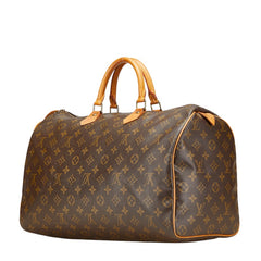 ルイ ヴィトン モノグラム スピーディ40 ハンドバッグ ボストンバッグ トラベルバッグ M41522 ブラウン PVC レザー レディース LOUIS VUITTON 【中古】