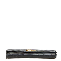 グッチ GGマーモント 長財布 443436 ブラック レザー レディース GUCCI 【中古】