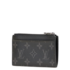 ルイ ヴィトン モノグラム エクリプス コインカード ホルダー カードケース コインケース M69533 ブラック PVC レザー メンズ LOUIS VUITTON 【中古】