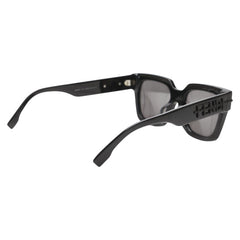 フェンディ ロゴ サングラス FE40078F ブラック プラスチック レディース FENDI 【中古】