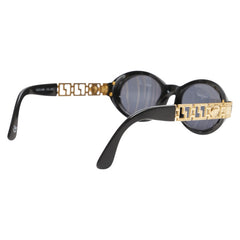 ヴェルサーチェ メデューサ サングラス MOD.486 COL.852 ブラック プラスチック メッキ レディース VERSACE 【中古】