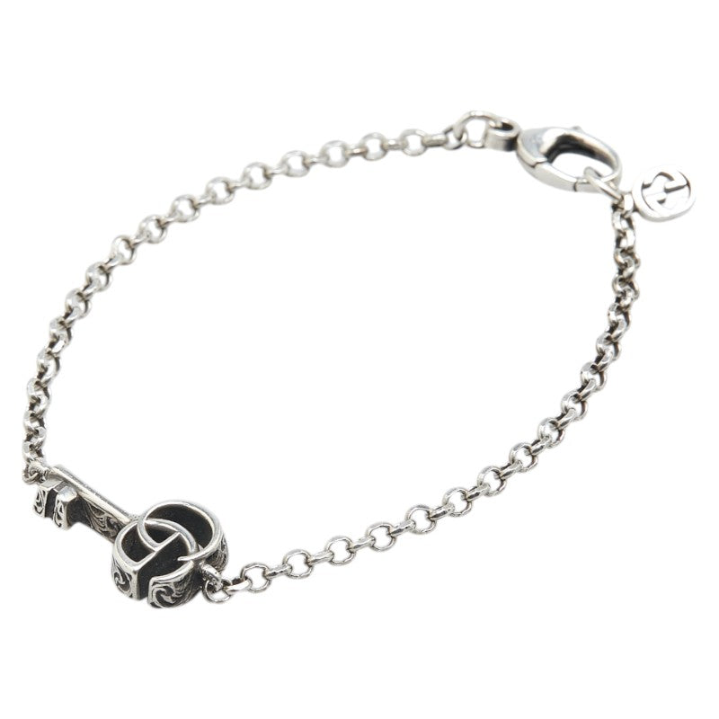 グッチ ダブルG キーチャーム ブレスレット 632207 J8400 0701 シルバー SV925 シルバー レディース GUCCI 【中古】