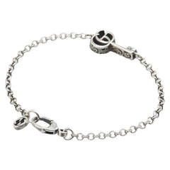 グッチ ダブルG キーチャーム ブレスレット 632207 J8400 0701 シルバー SV925 シルバー レディース GUCCI 【中古】