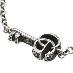 グッチ ダブルG キーチャーム ブレスレット 632207 J8400 0701 シルバー SV925 シルバー レディース GUCCI 【中古】