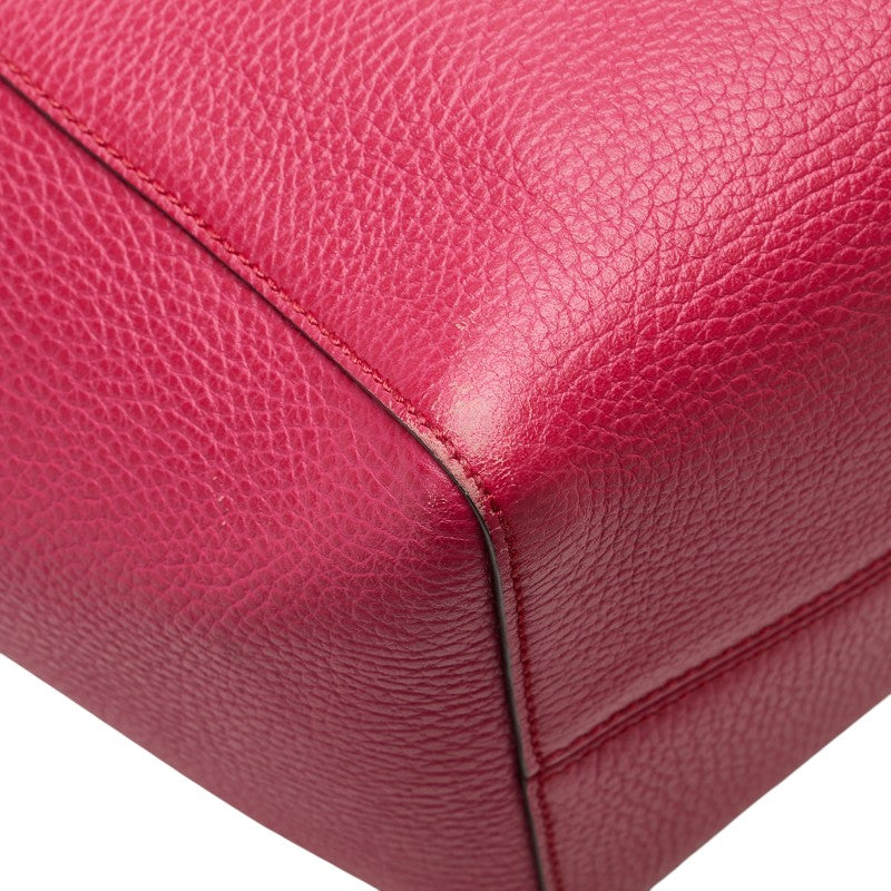 グッチ スウィング ミディアム トートバッグ 354408 ピンク レザー レディース GUCCI 【中古】
