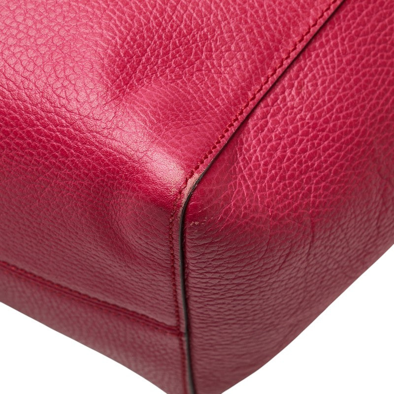 グッチ スウィング ミディアム トートバッグ 354408 ピンク レザー レディース GUCCI 【中古】
