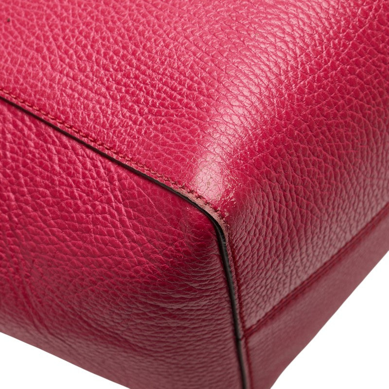 グッチ スウィング ミディアム トートバッグ 354408 ピンク レザー レディース GUCCI 【中古】