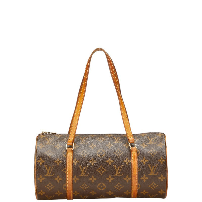 ルイ ヴィトン モノグラム パピヨン30 ハンドバッグ M51385 ブラウン PVC レザー レディース LOUIS VUITTON 【中古】