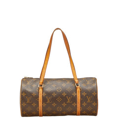 ルイ ヴィトン モノグラム パピヨン30 ハンドバッグ M51385 ブラウン PVC レザー レディース LOUIS VUITTON 【中古】