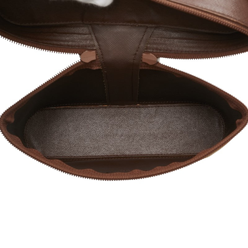 バーバリー チェック 斜め掛け ショルダーバッグ カーキ マルチカラー キャンバス レザー レディース BURBERRY 【中古】