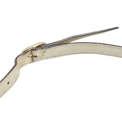 グッチ ショルダーストラップ オフホワイト レザー レディース GUCCI 【中古】