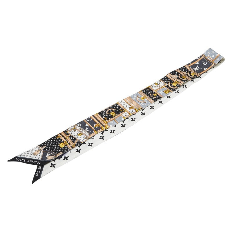 ルイ ヴィトン モノグラム バンドー BB レッツ ゴー スカーフ M76442 ホワイト ブラック マルチカラー シルク レディース LOUIS VUITTON 【中古】