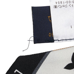 ルイ ヴィトン モノグラム バンドー BB レッツ ゴー スカーフ M76442 ホワイト ブラック マルチカラー シルク レディース LOUIS VUITTON 【中古】