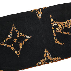 ルイ ヴィトン バンドー ジャイアント モノグラム ジャングル スカーフ M73648 ブラック ブラウン シルク レディース LOUIS VUITTON 【中古】