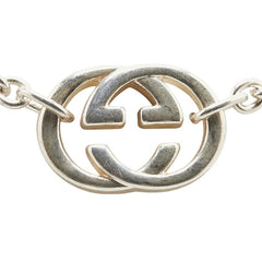 グッチ インターロッキングG チェーン ネックレス 190489 J8400 8106 SV925 シルバー レディース GUCCI 【中古】