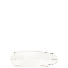 ヴィクトリアシークレット ロゴ トートバッグ ハンドバッグ ホワイト ゴールド レザー レディース VICTORIA'S SECRET 【中古】