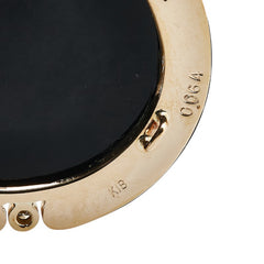 K18YG イエローゴールド ダイヤ0.064ct メノウカメオ約40×30mm オニキス カメオ ペンダント兼用ブローチ レディース 【中古】