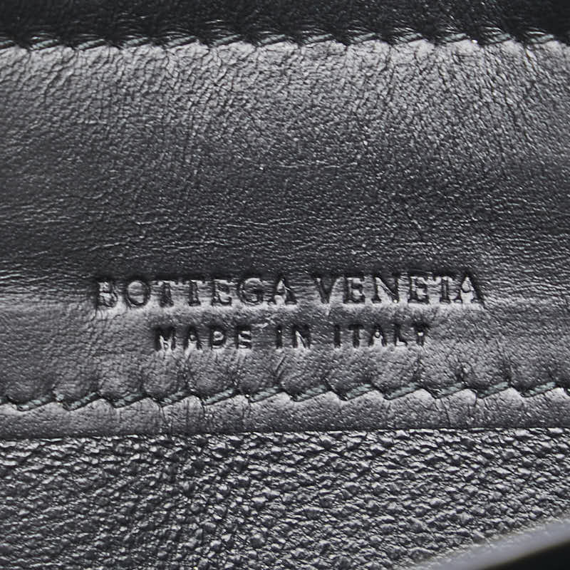 ボッテガヴェネタ イントレチャート 長財布 ブラック レザー レディース BOTTEGAVENETA 【中古】