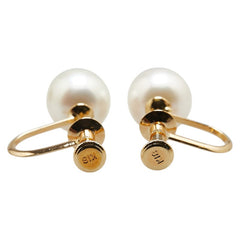 K18YG イエローゴールド アコヤパール7.6mm イヤリング レディース 【中古】