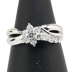 Pt900 プラチナ ダイヤ0.50ct リング 指輪 レディース 12.5号 【中古】