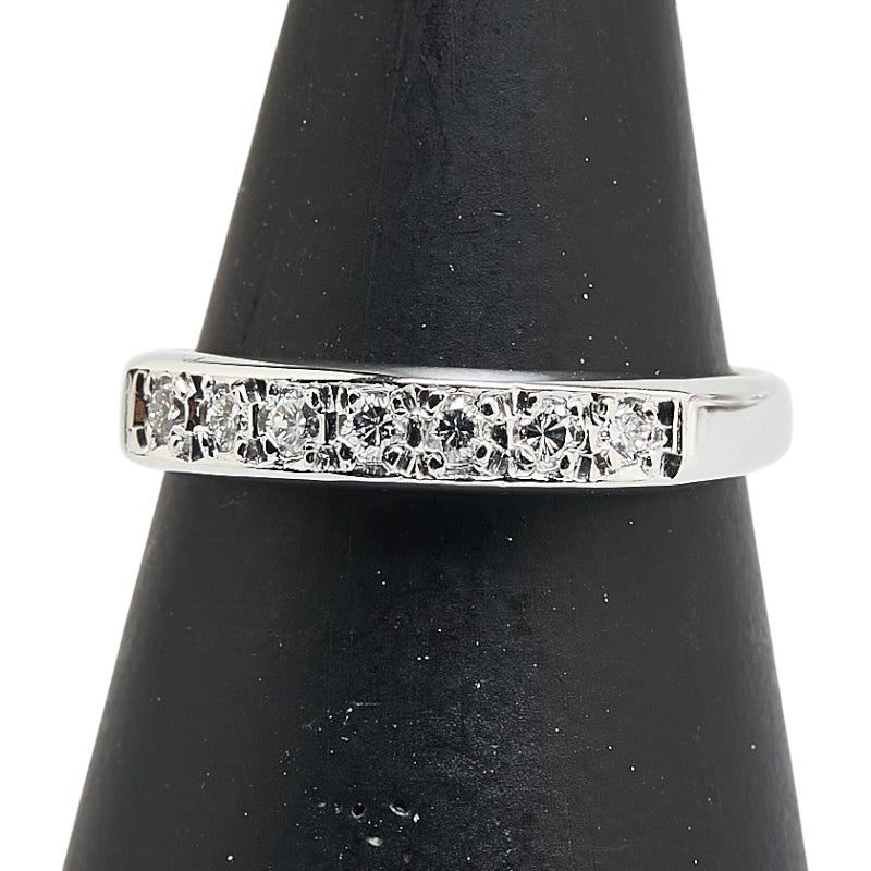 Pt900 プラチナ ダイヤ0.17ct リング 指輪 レディース 8.5号 【中古】
