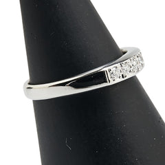 Pt900 プラチナ ダイヤ0.17ct リング 指輪 レディース 8.5号 【中古】