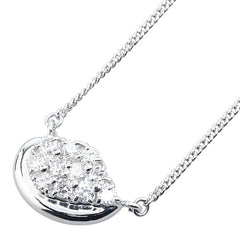 Pt850 プラチナ ダイヤ0.51ct ペンダントネックレス レディース 【中古】
