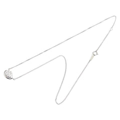 Pt850 プラチナ ダイヤ0.51ct ペンダントネックレス レディース 【中古】