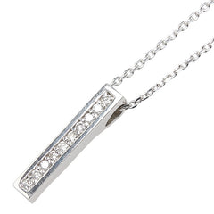K9 ホワイトゴールド ダイヤ0.19ct ペンダントネックレス レディース 【中古】