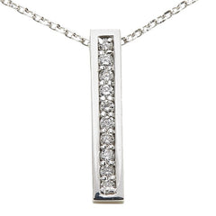 K9 ホワイトゴールド ダイヤ0.19ct ペンダントネックレス レディース 【中古】