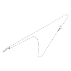 K9 ホワイトゴールド ダイヤ0.19ct ペンダントネックレス レディース 【中古】