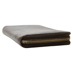ルイ ヴィトン モノグラム ジッピーウォレット　 ラウンドファスナー 長財布 M60017 ブラウン PVC レディース LOUIS VUITTON 【中古】