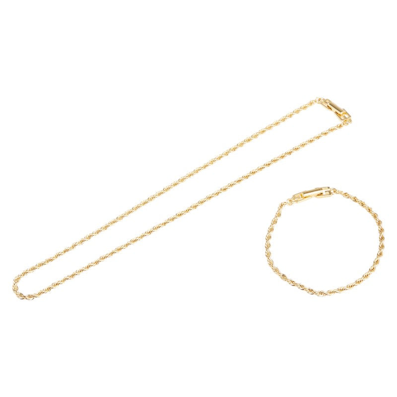 ジバンシー チェーン ブレスレット ネックレス セット ゴールド メッキ レディース Givenchy 【中古】