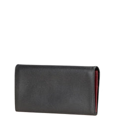ロエベ アナグラム 長財布 ブラック レザー レディース LOEWE 【中古】