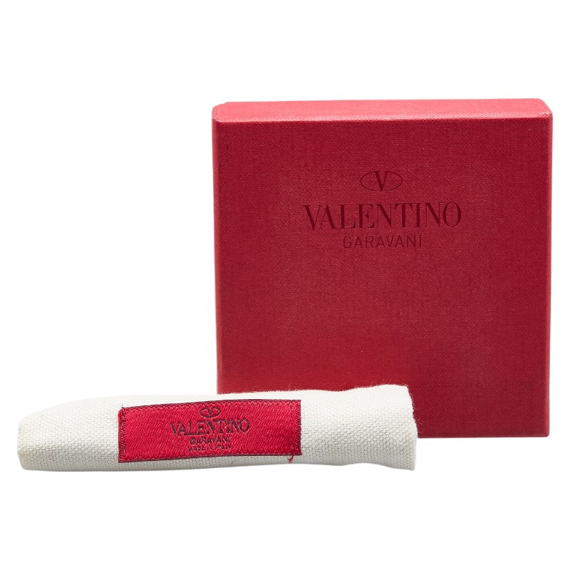 ヴァレンティノ ロックスタッズ ブレスレット パープル レザー メッキ メンズ VALENTINO 【中古】