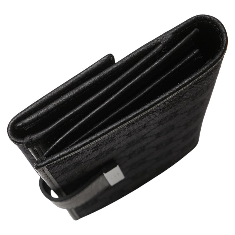 グッチ GGキャンバス 長財布 035 2888 ブラック キャンバス レザー レディース GUCCI 【中古】
