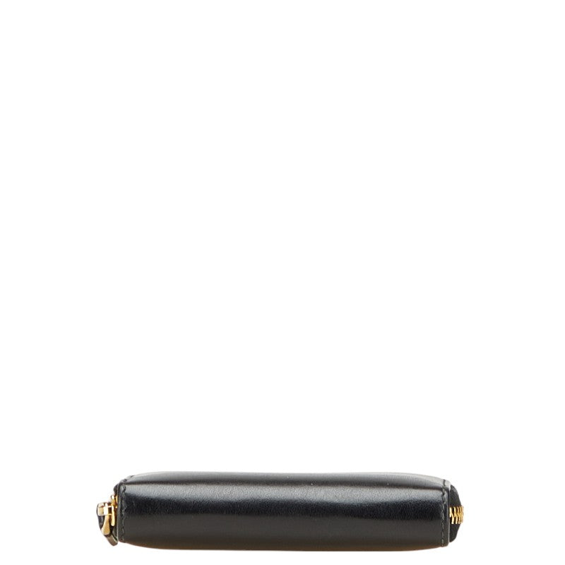 グッチ ロゴ コインケース 547597 ブラック レザー レディース GUCCI 【中古】
