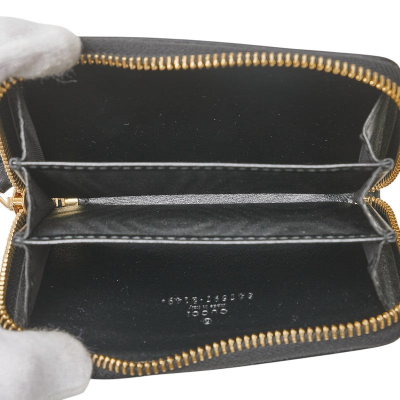 グッチ ロゴ コインケース 547597 ブラック レザー レディース GUCCI 【中古】