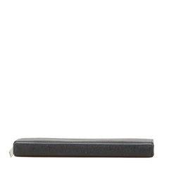 サンローラン ロゴ 長財布 ブラック レザー レディース SAINT LAURENT 【中古】